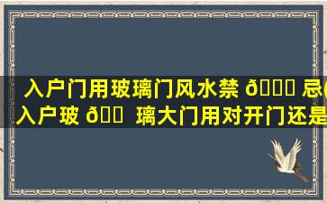 入户门用玻璃门风水禁 🐞 忌(入户玻 🐠 璃大门用对开门还是对滑门)